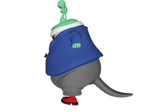 cartoon chupa 3D Model