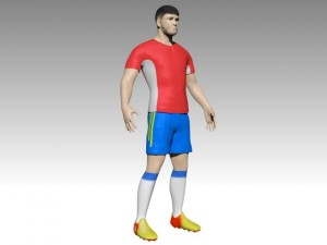 football player 3D Model
