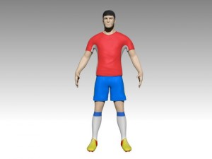 football player 3D 模型