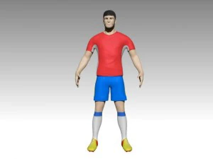 football player 3D Model