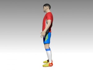football player 3D 模型