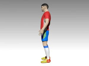 football player 3D Model