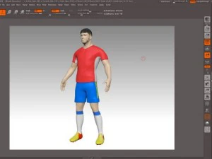 football player 3D Model