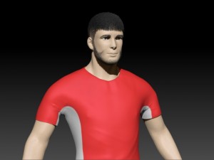 football player 3D 模型