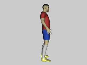 football player 3D 模型