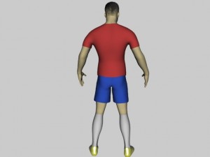 football player 3D 模型