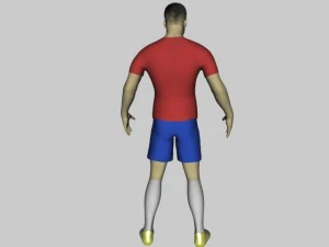 football player 3D Model