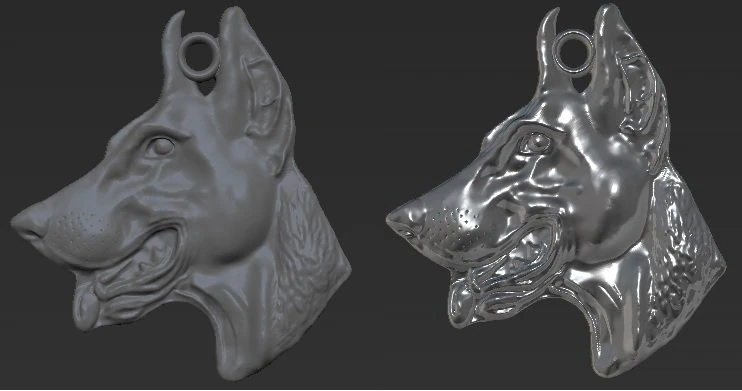 doberman 3D Print Model .c4d .max .obj .3ds .fbx .stl .blend