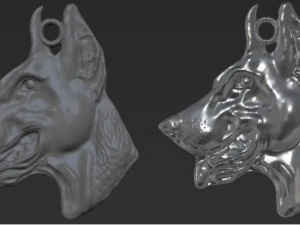 doberman 3D Baskı Modeli
