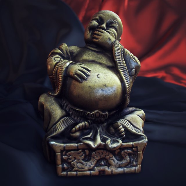 laughing buddha Model 3D .c4d .max .obj .3ds .fbx .stl .blend