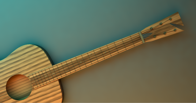 guitar Modelo 3D .c4d .max .obj .3ds .fbx .stl .blend