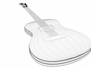 guitar Modelo 3D