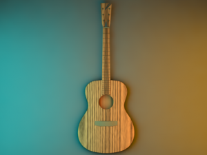 guitar Modelo 3D