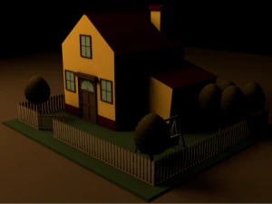 cartoon house 3D Model