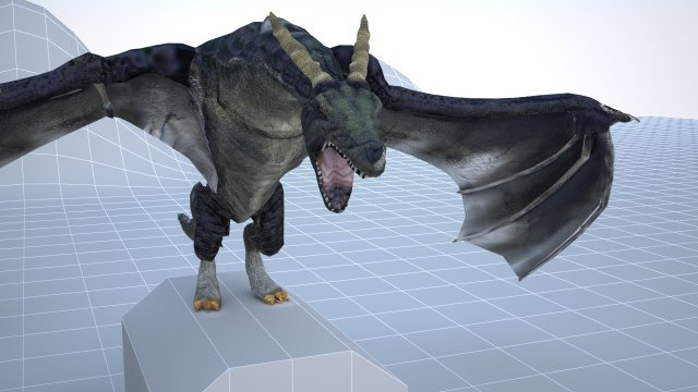 dragon Modelo 3D .c4d .max .obj .3ds .fbx .stl .blend 