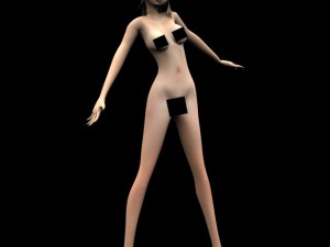 game girl 3D Model