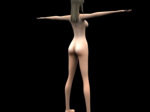 game girl 3D Model