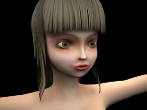 game girl 3D Model
