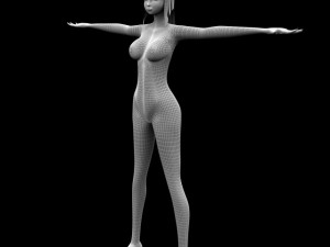 game girl 3D Model