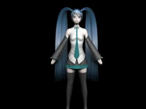 anime girl 3D Model