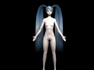 anime girl 3D Model