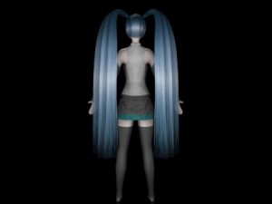 anime girl 3D मॉडल