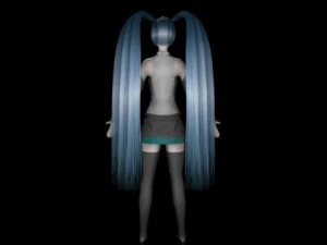 anime girl 3D Model