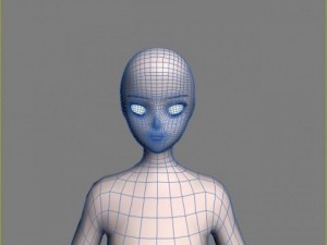 anime girl 3D मॉडल