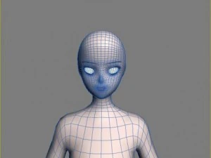 anime girl 3D Model