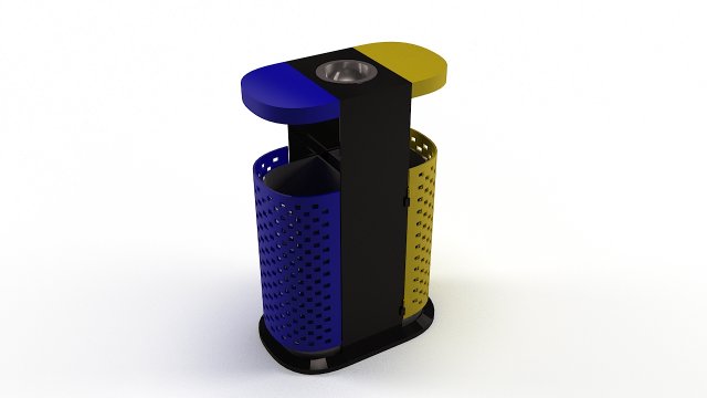 trash can Modelo 3D .c4d .max .obj .3ds .fbx .stl .blend 