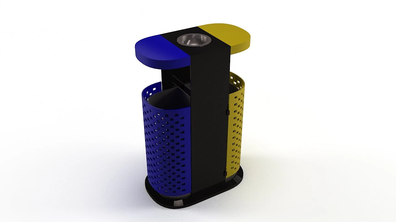 trash can 3D Model .c4d .max .obj .3ds .fbx .stl .blend 
