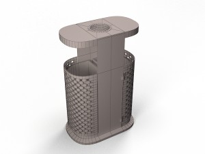 trash can Modelo 3D