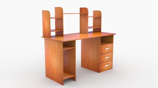 computer desk Modèle 3D .c4d .max .obj .3ds .fbx .stl .blend 