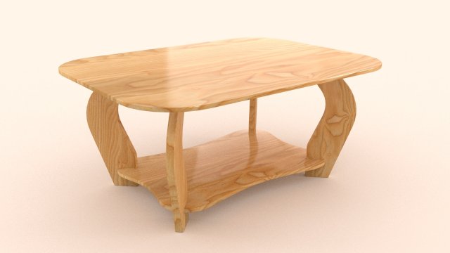 coffeetable 3D Model .c4d .max .obj .3ds .fbx .stl .blend 