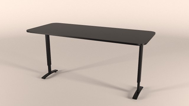 desk black 3D 모델 .c4d .max .obj .3ds .fbx .stl .blend 