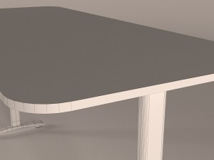 desk black 3D 모델