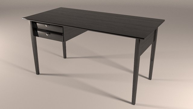 desk black - arkelstorp 3D Modell .c4d .max .obj .3ds .fbx .stl .blend 