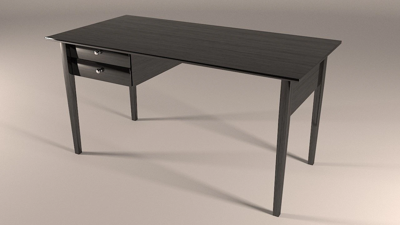desk black - arkelstorp 3D Model .c4d .max .obj .3ds .fbx .stl .blend 