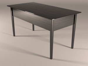 desk black - arkelstorp 3D Modell
