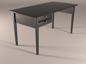 desk black - arkelstorp 3D Modell