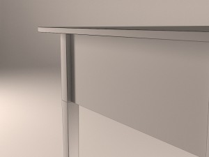 desk black - arkelstorp 3D Modell