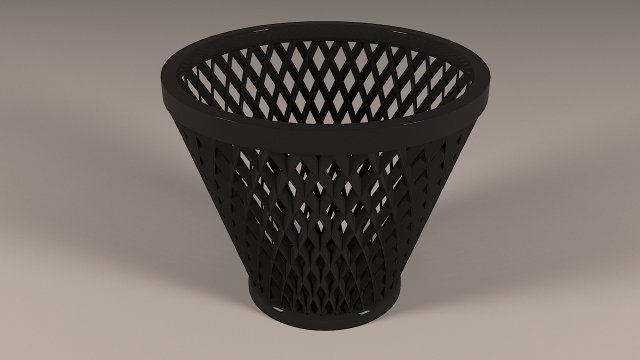plastic basket 3D 模型 .c4d .max .obj .3ds .fbx .stl .blend 