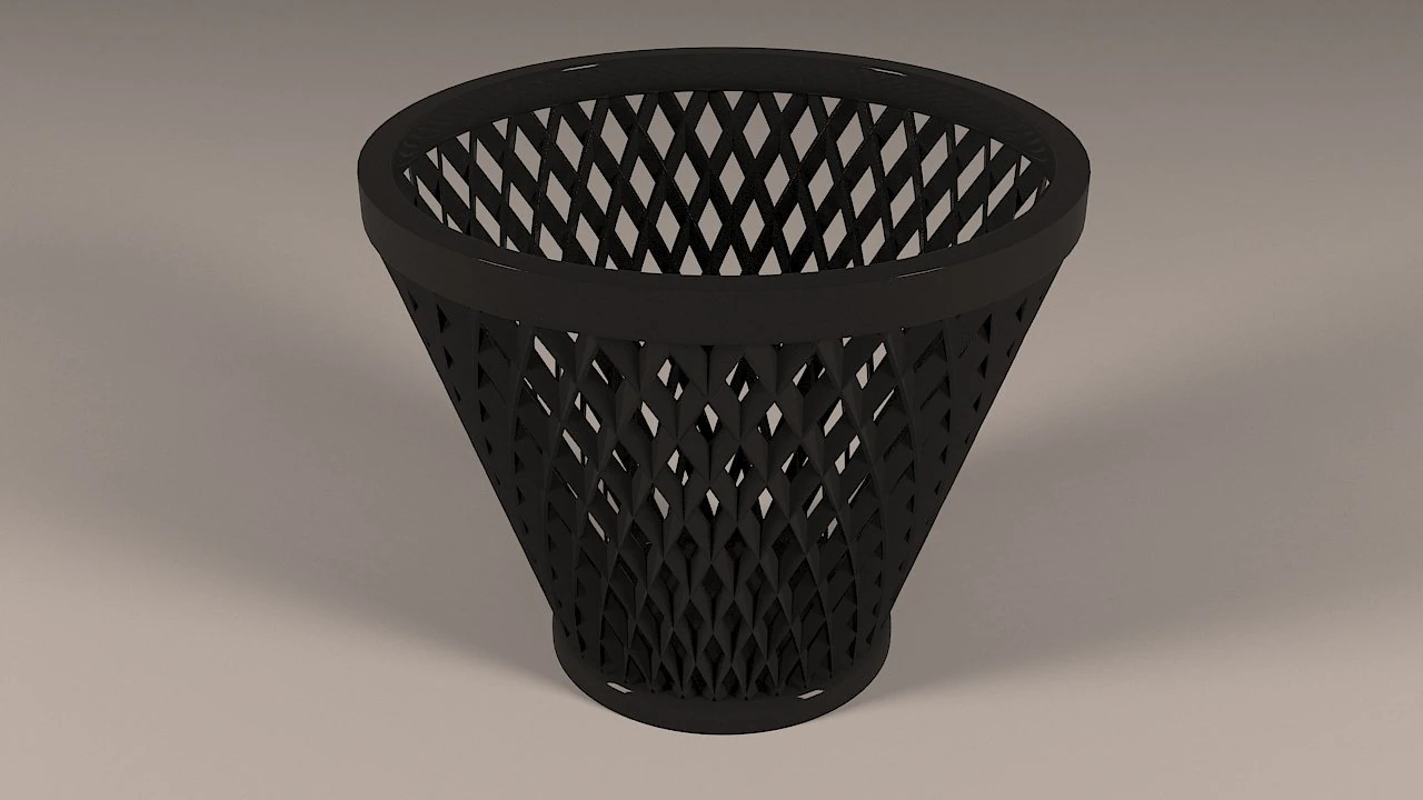 plastic basket 3D Model .c4d .max .obj .3ds .fbx .stl .blend 