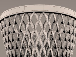 plastic basket 3D 模型