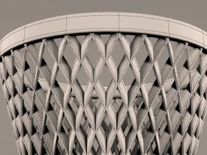 plastic basket 3D Model