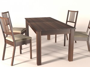 dining set Modelo 3D