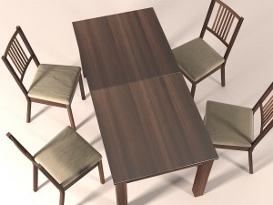 dining set Modelo 3D