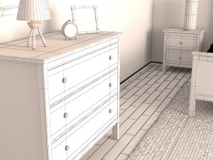 ikea-bedroom 3D 模型
