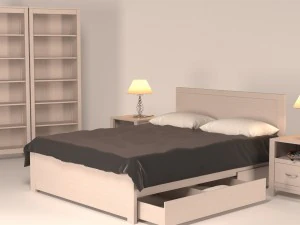 이케아 침실 3D 모델