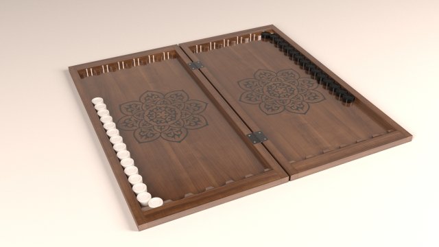 backgammon-3d Model 3D .c4d .max .obj .3ds .fbx .stl .blend 